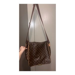 Louis Vuitton large messenger bag brown